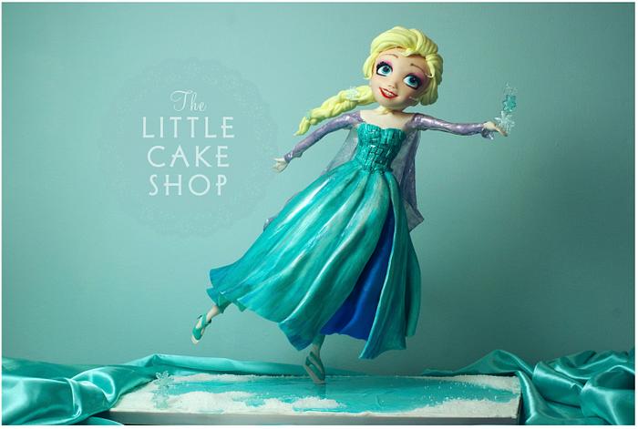 Ice Skating Princess Cake