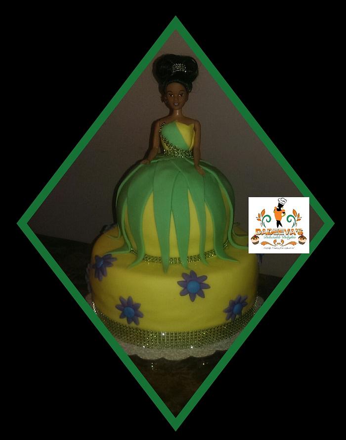 Princess Tiana cake