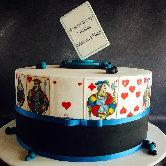 Card Game Birthday Cake