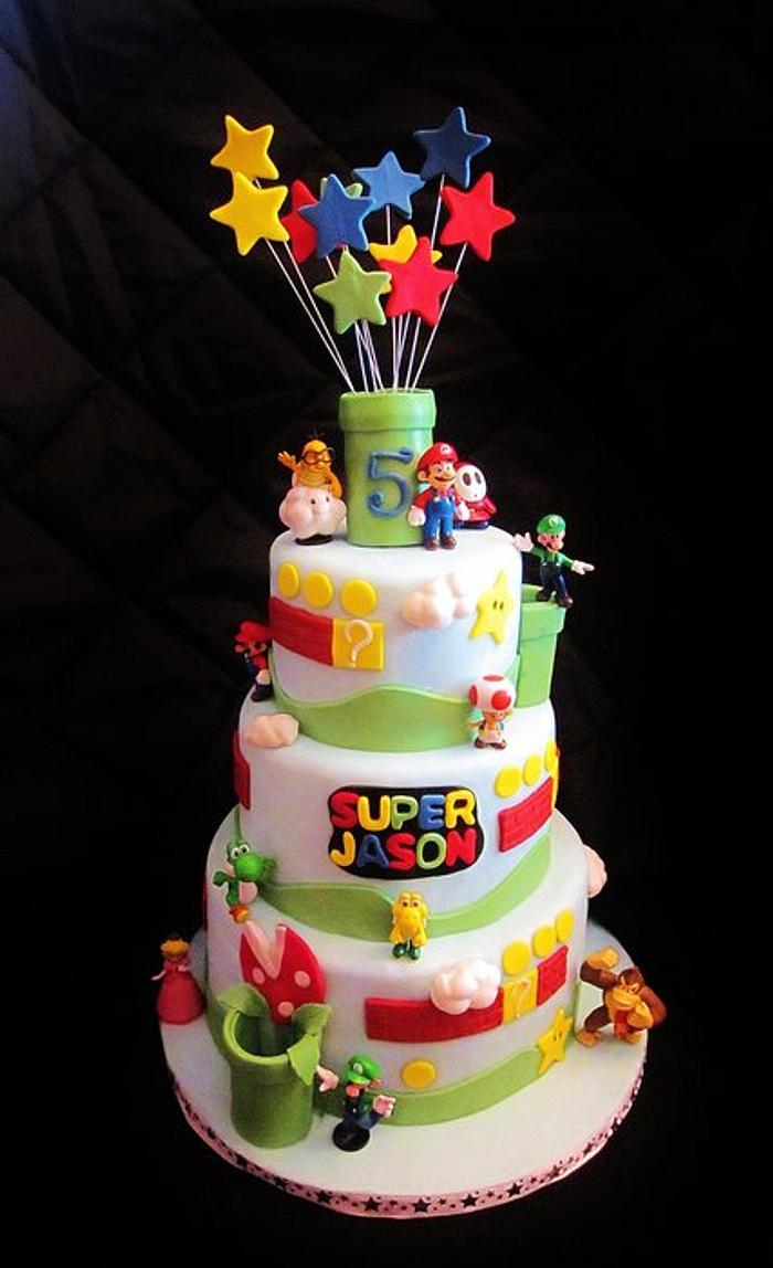 Super Mario Bros. Icing Smiles Cake