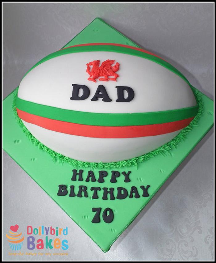 Rugby Ball Cake