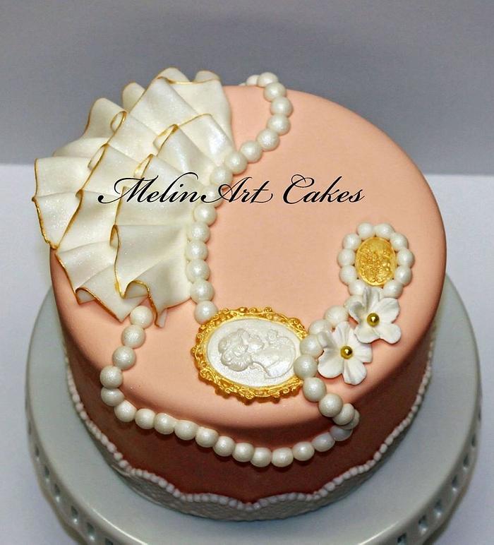 Vintage couture cake