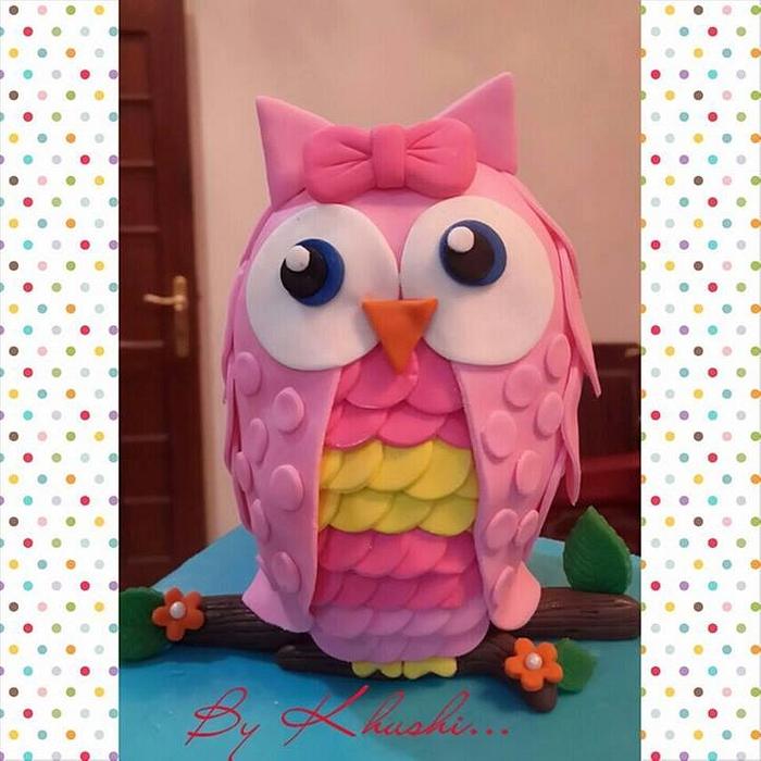 OWL cake for kids...:)