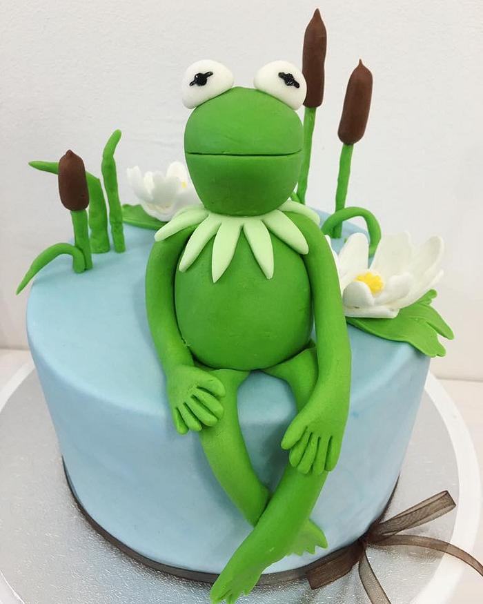 Lovely frog cake kermit 