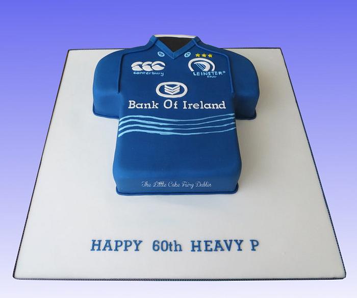 60th birthday Leinster Rugby jersey cake
