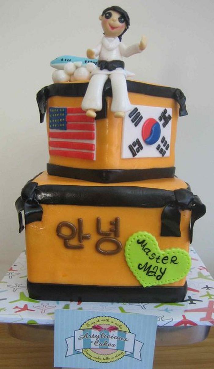 Taekwondo Farewell cake