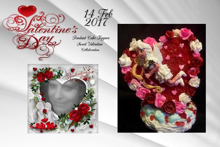 Fondant cake-topper Sweet Valentine Valentine Collaboration 2017