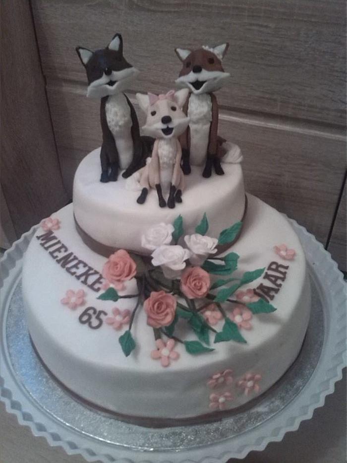 a fox cake