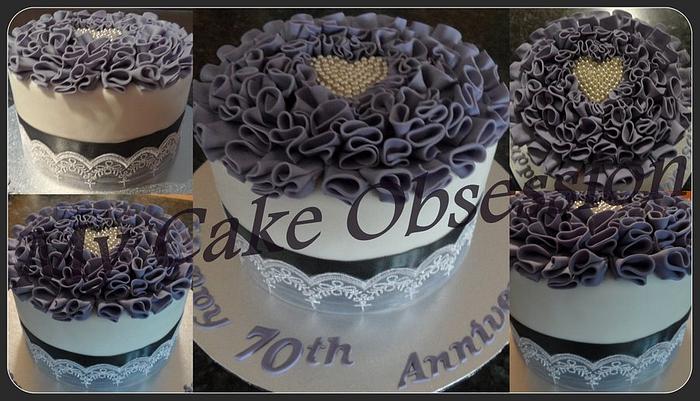 70th Wedding Anniversary cake