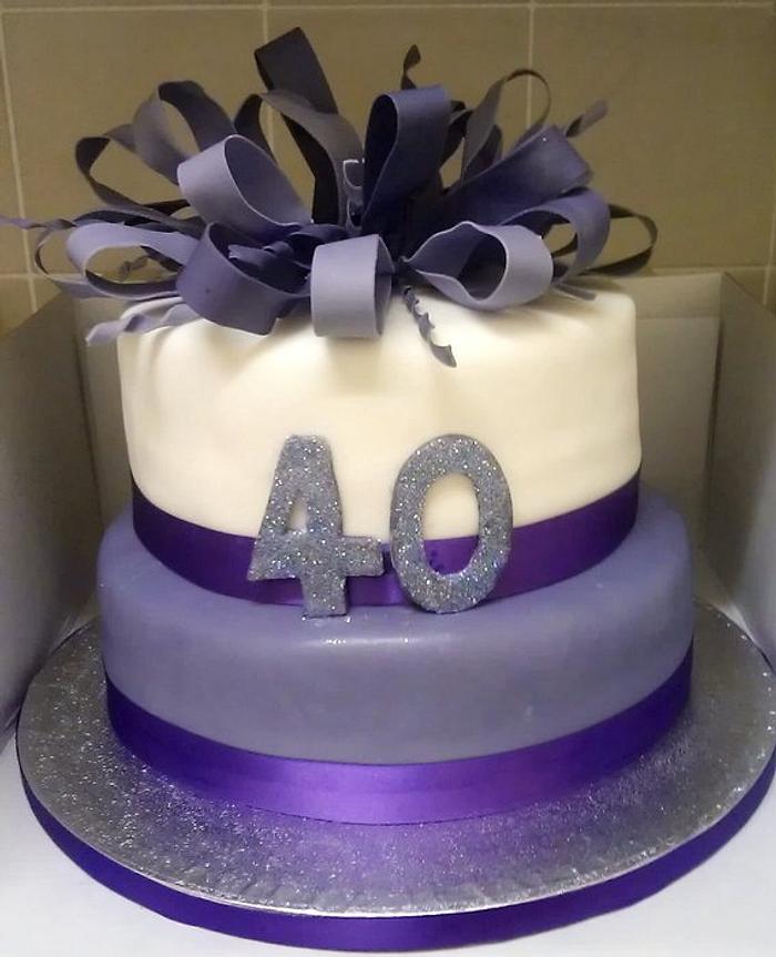 40 th birthday cake 