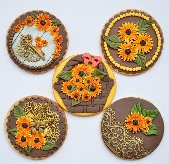 Sunflowers cookies