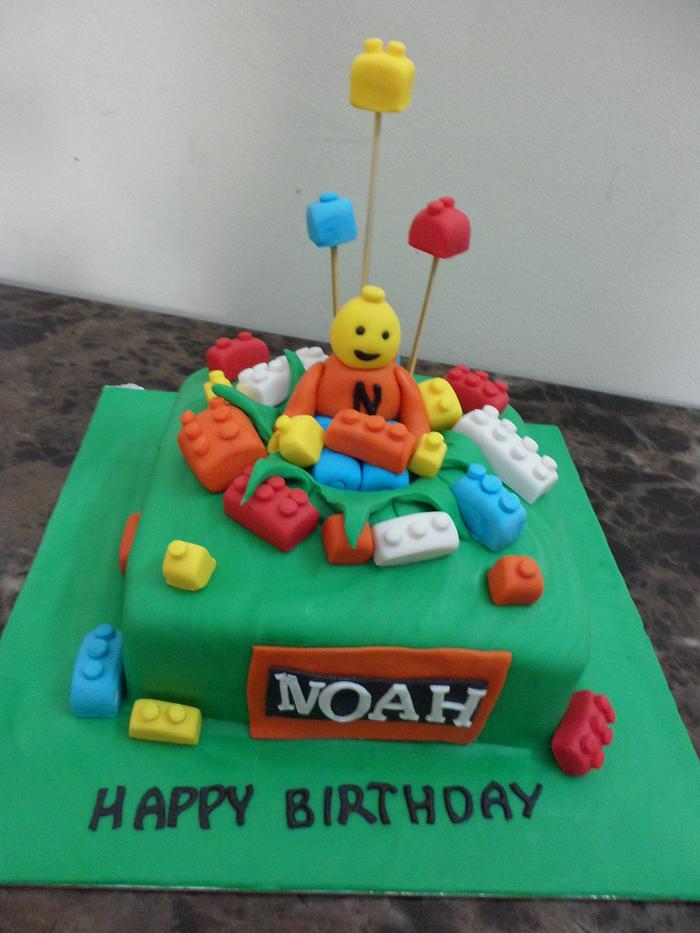 Legos Birthday cake
