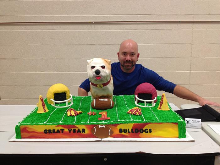 Bulldogs football cake