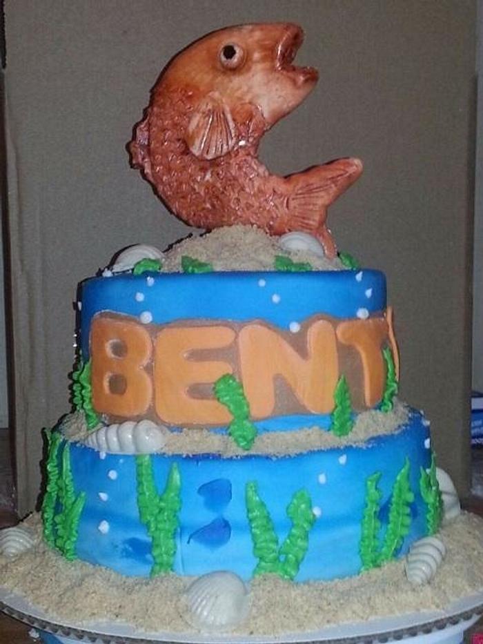 Fish cake. 