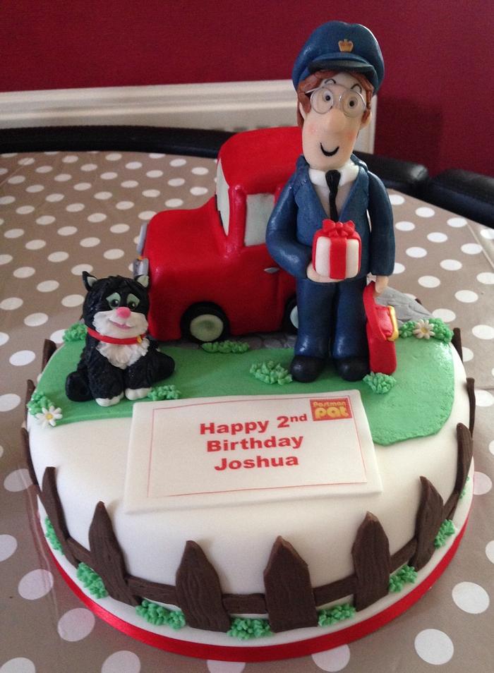 Postman Pat Decorated Cake By Silversparkle Cakesdecor