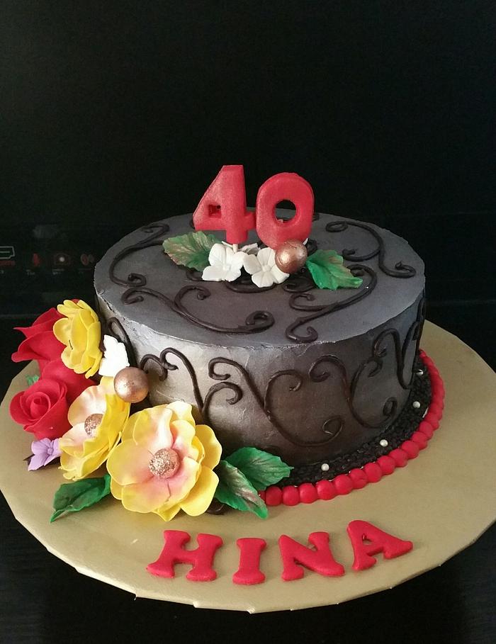 40th birthday cake 