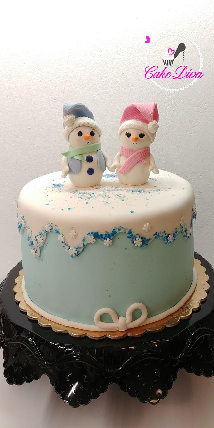 My little Snowman Cake! 