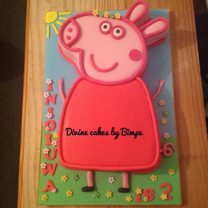 Peppa pig cake