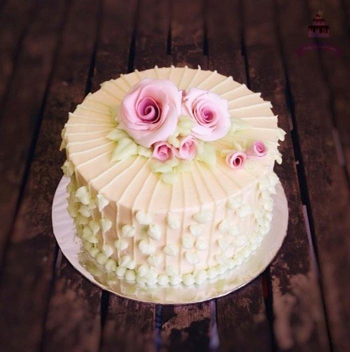 Buttercream and roses