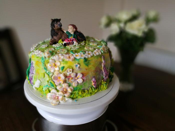 Cake with horse