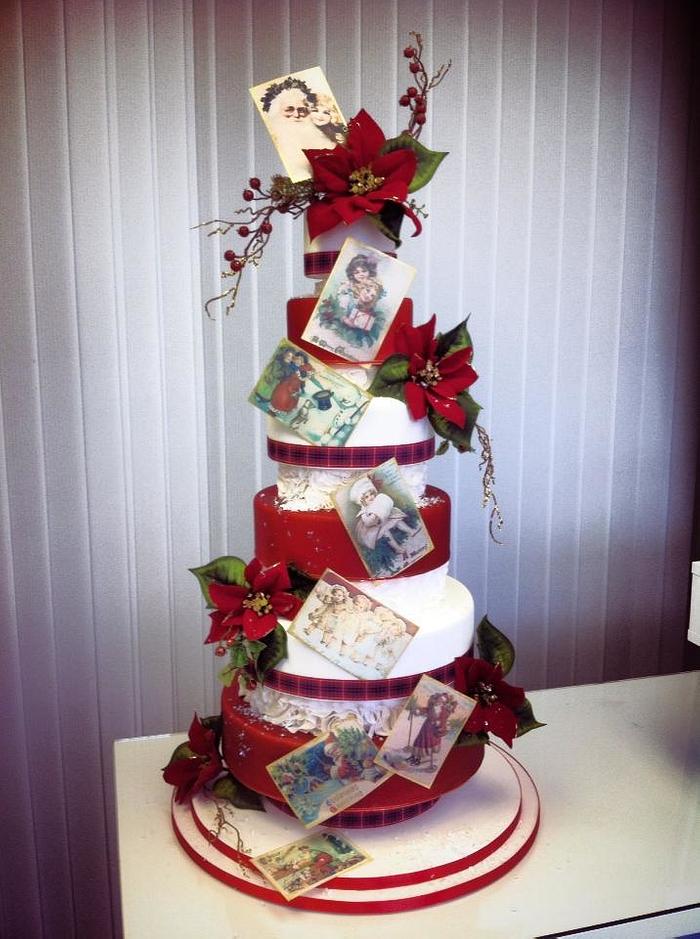 Christmas Wedding Cake.