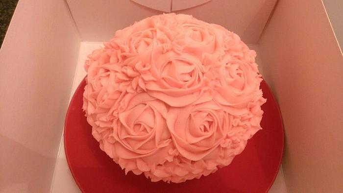 Giant Cupcake (rose design) 