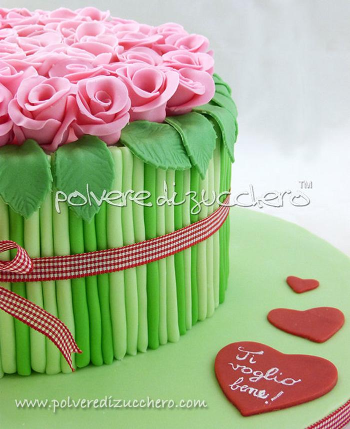 cake bouquet of roses