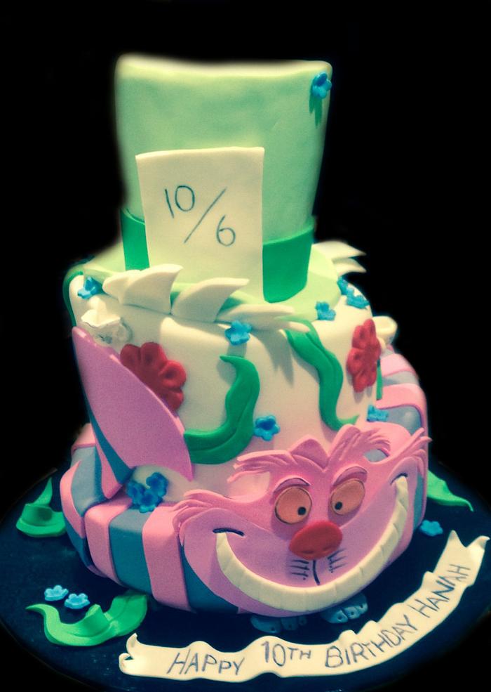 Alice in Wonderland Themed Cake