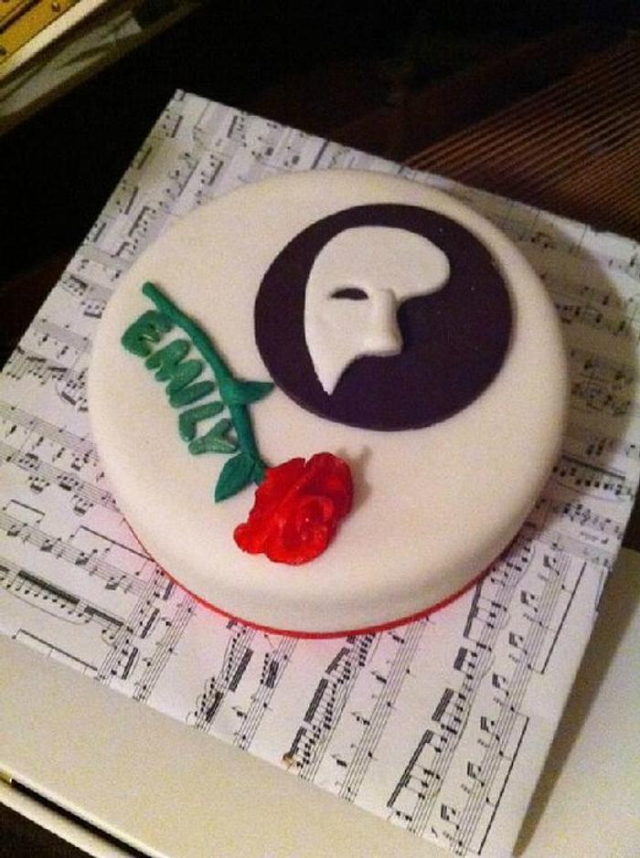 Phantom of the Opera Birthday Cake