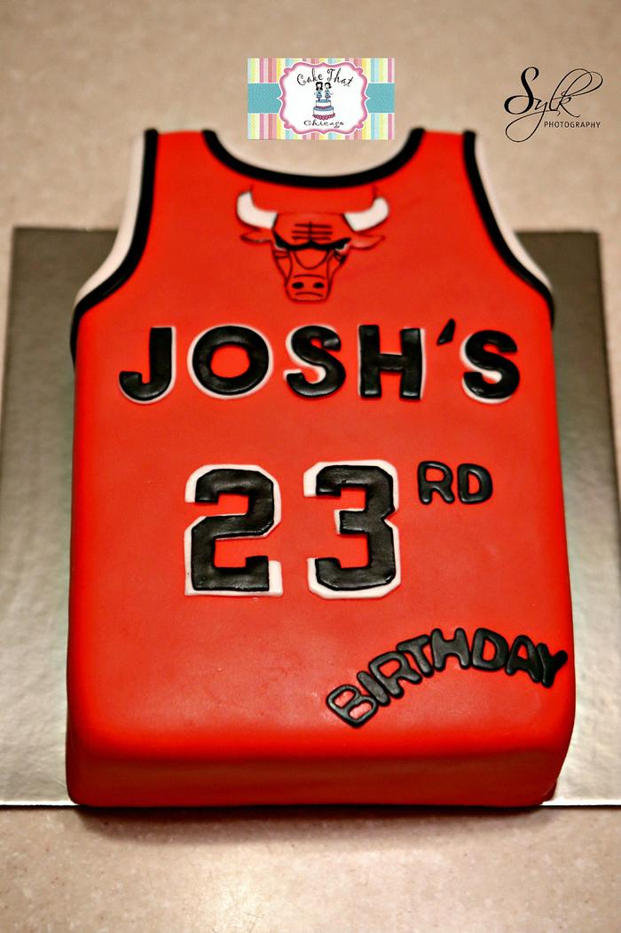Chicago Bulls Jersey Cake