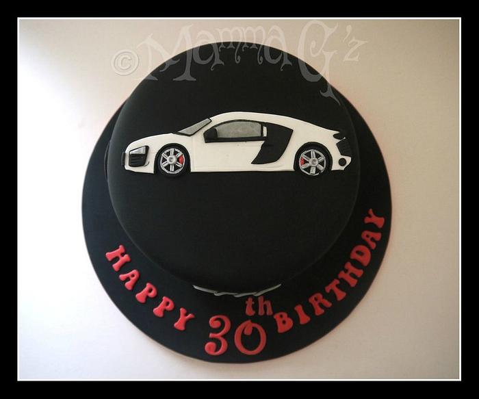 2d Audi R8 Birthday cake.