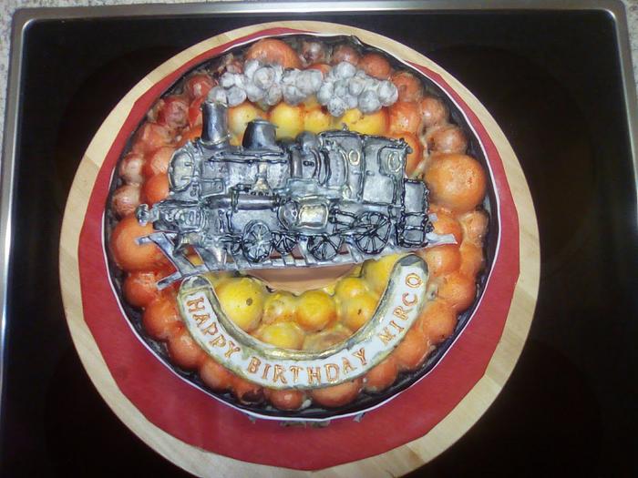 train birthday cake