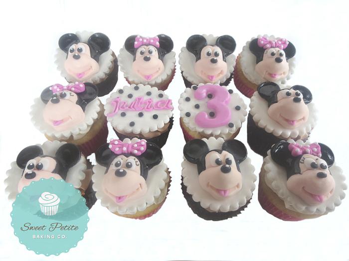 Mickey and Minnie Cupcakes