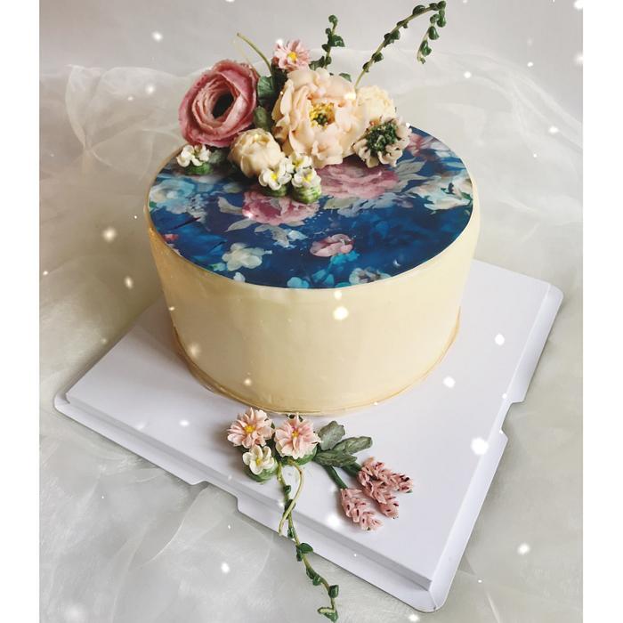 Peony cake