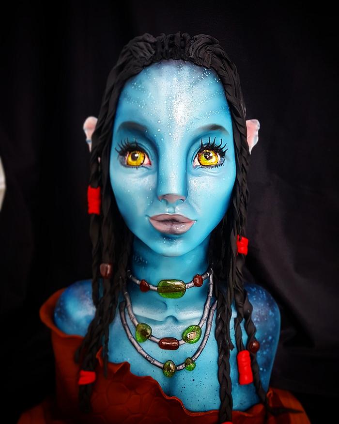 Avatar bust cake