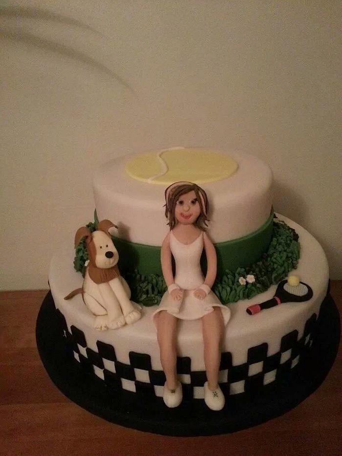 tennis mad police officers retirement cake