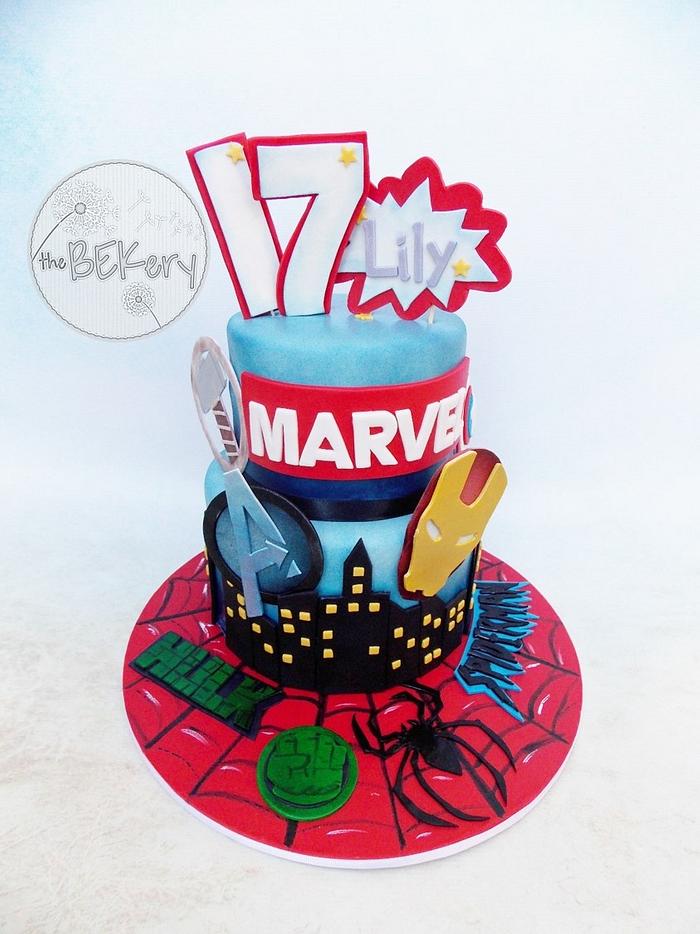 Marvel Superheroes Cake