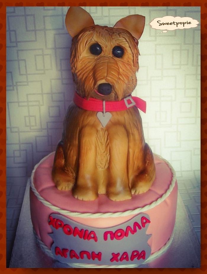 yorkshire dog cake