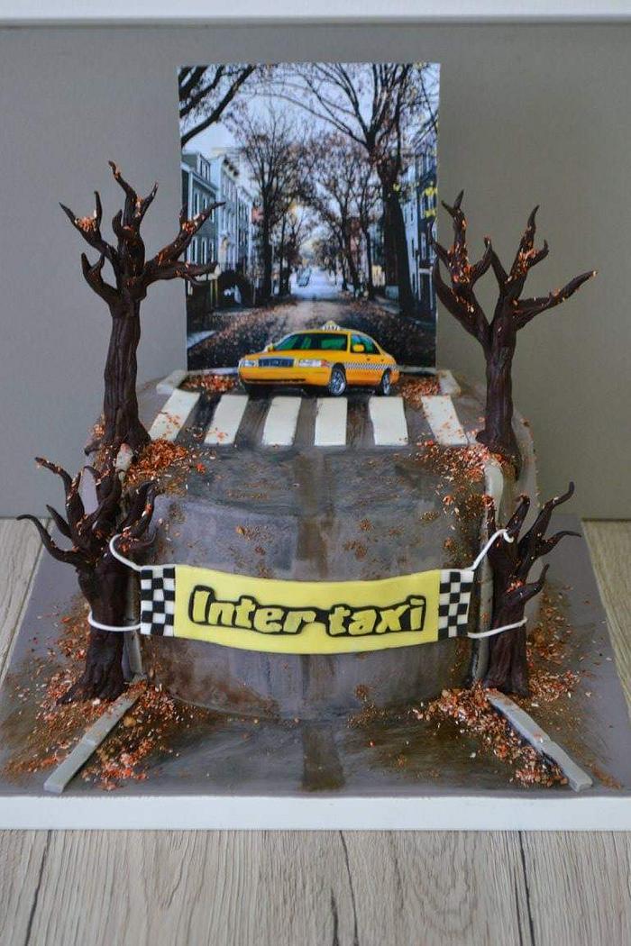 Taxi driver cake.