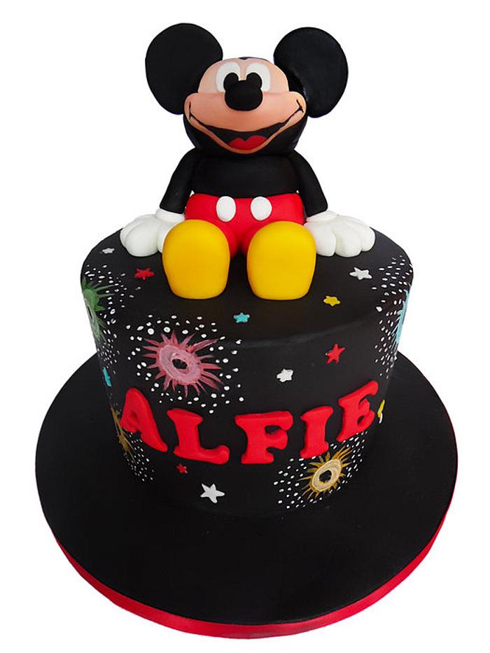 Mickey Mouse Fireworks cake