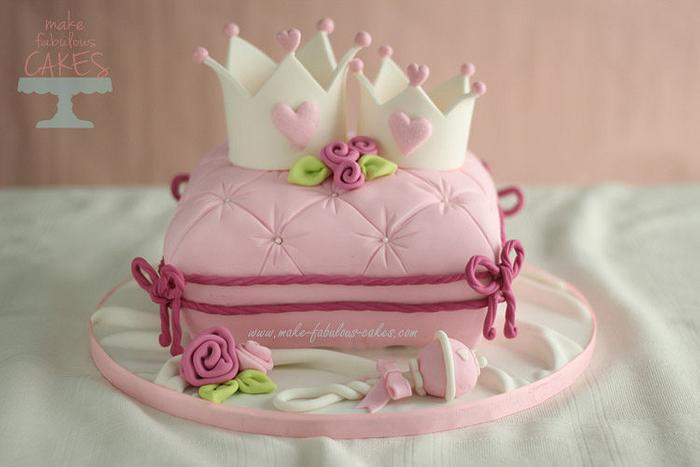 Mommy n Baby Princess Crown Cake