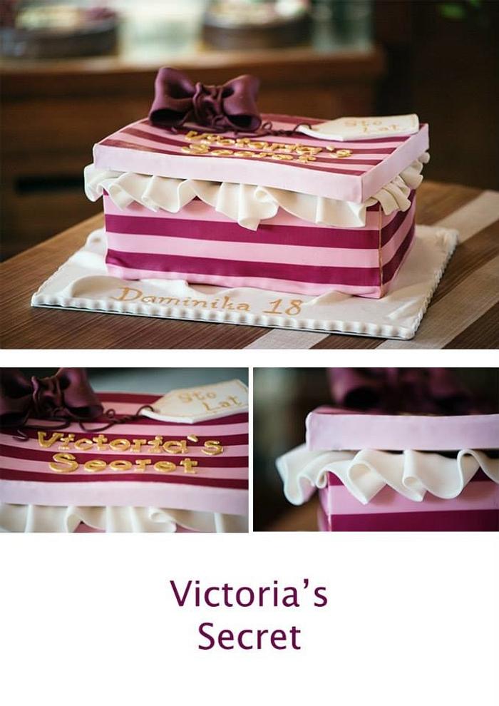 victoria`s secret box cake