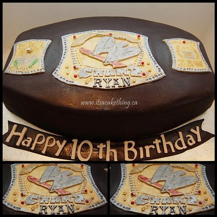 WWE Wrestling Belt cake