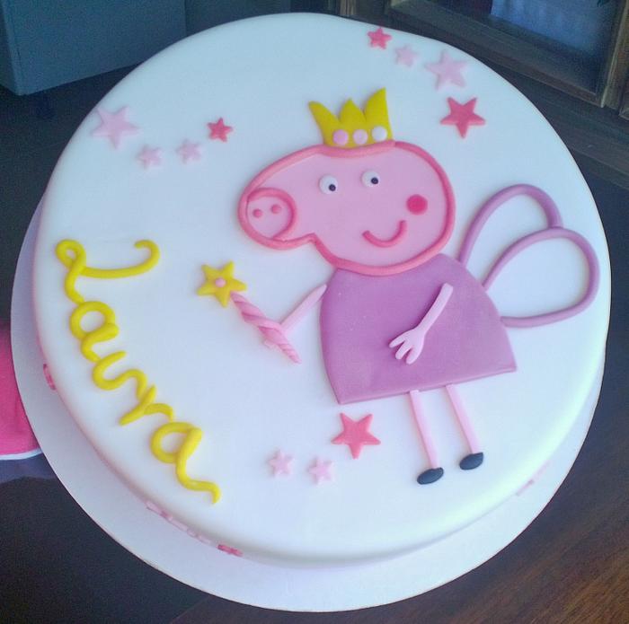 Fairy-Peppa-Pig Cake 