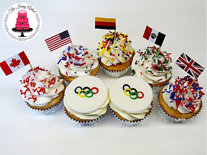 Olympic themed Cupcakes!