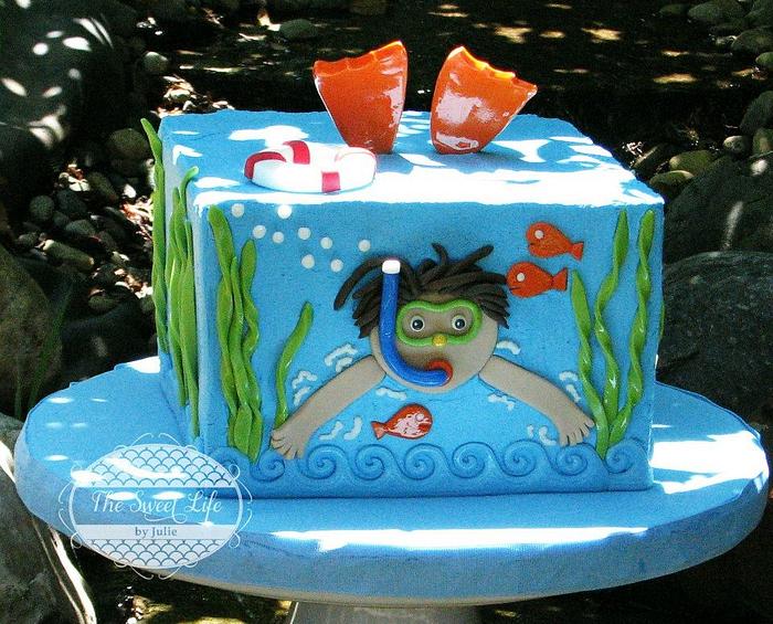 Diver Boy Cake