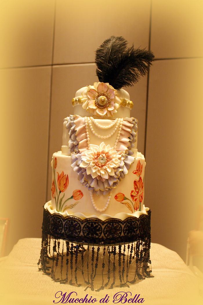 Gatsby-themed Wedding Cake
