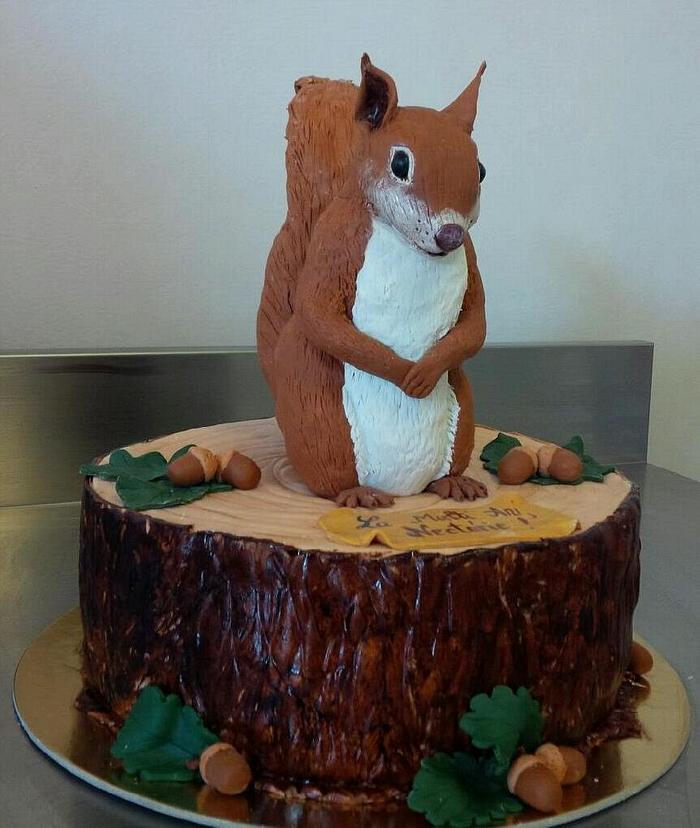 Squirrel Cake - CakeCentral.com