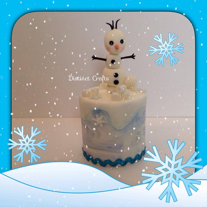 Olaf Frozen Theme Cake
