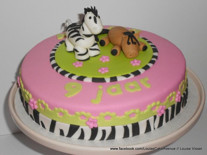 Zebra/Horse cake
